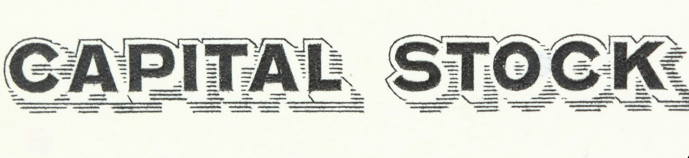 Capital Stock